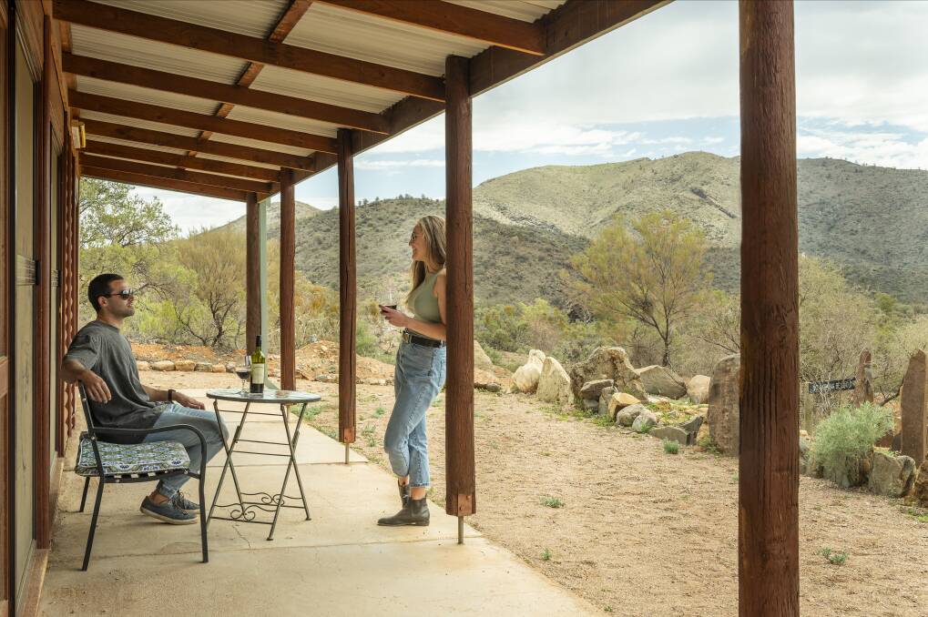 Onsite accommodation feels like an outback homestead. Onsite accommodation feels like an outback homestead.