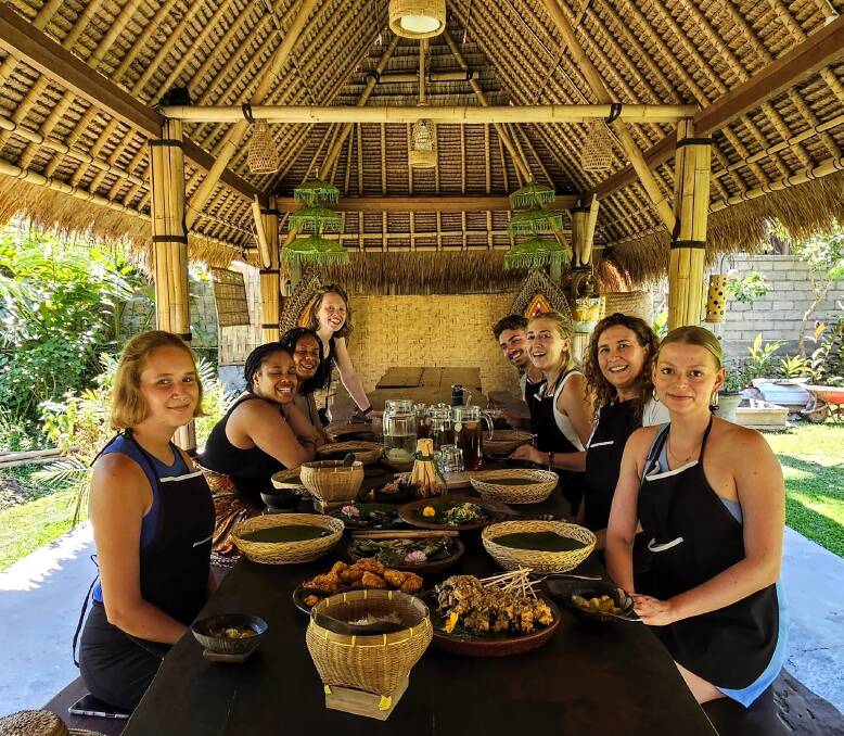 Ready to feast at Mai cooking school. Picture: Natascha Mirosch Ready to feast at Mai cooking school. Picture: Natascha Mirosch