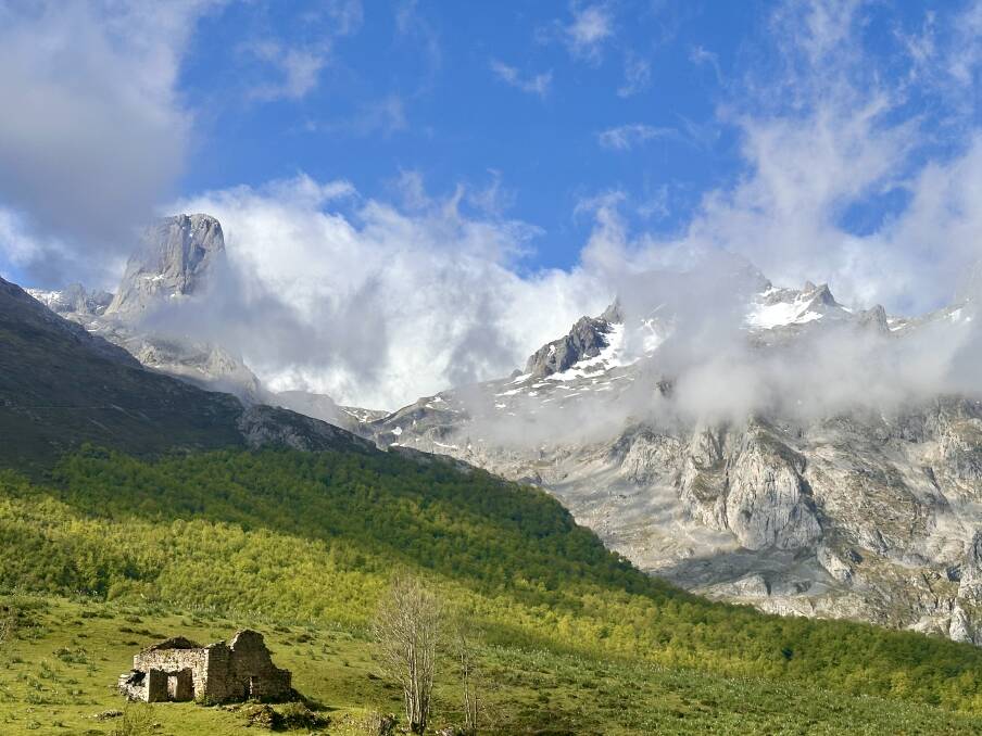 The Picos on the duo's glorious last hike down the mountain. The Picos on the duo's glorious last hike down the mountain.