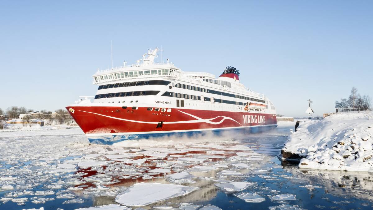 Viking Line plies the Baltic Sea. 