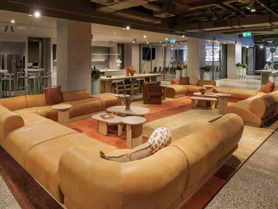 Lyf's spacious common area.