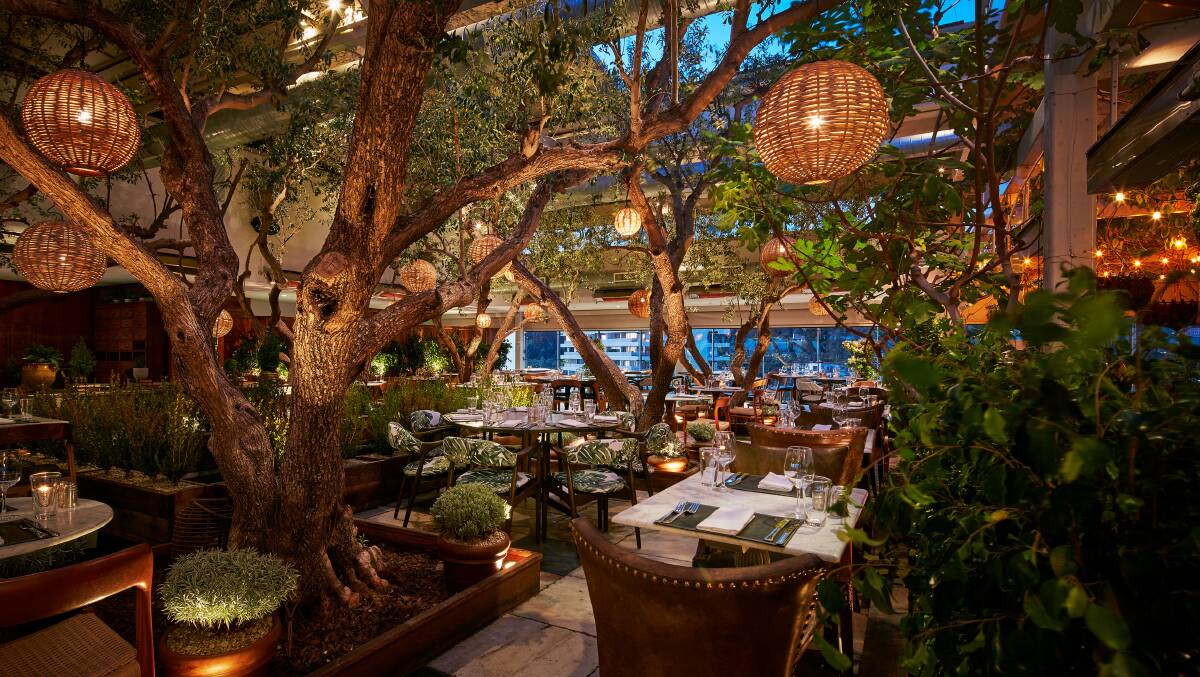 The rooftop restaurant at Soho House. The rooftop restaurant at Soho House.
