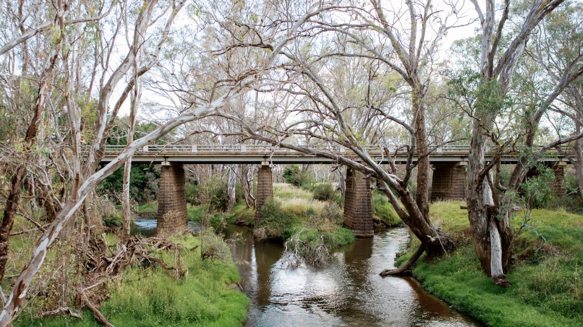 Axedale bridge over the Campaspe River.