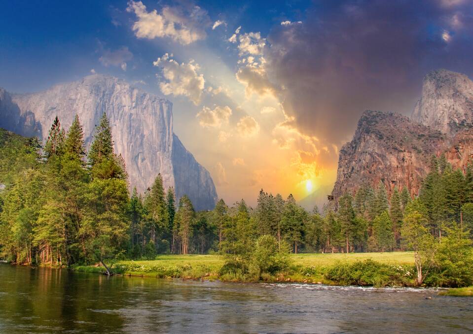 A view of el Capitan and Half Dome in Yosemite. Picture: Getty Images