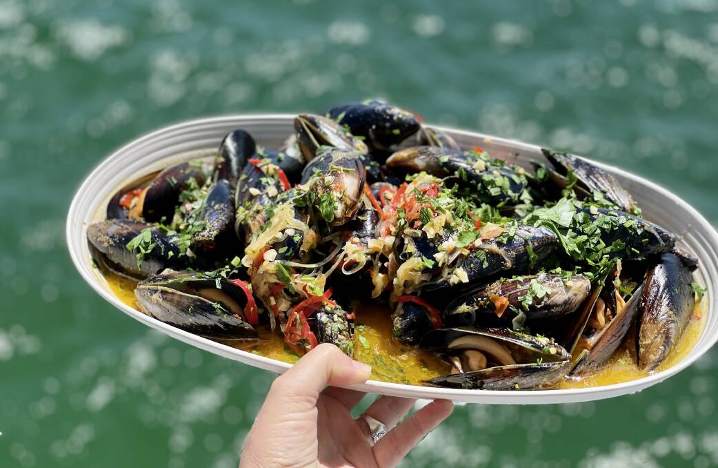 Mussels served fresh. Mussels served fresh.
