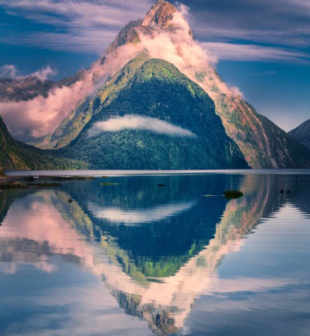 Mitre Peak in Milford Sound. Picture: Getty Images Mitre Peak in Milford Sound. Picture: Getty Images