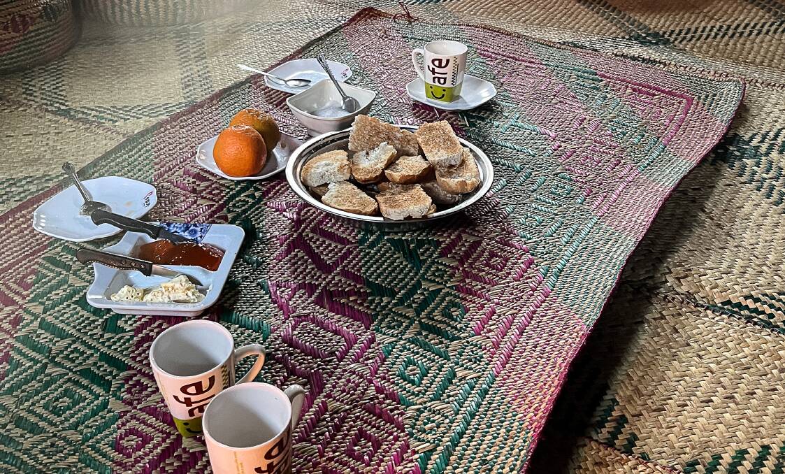 A simple breakfast in Sakaivo. Picture: Narina Exelby
