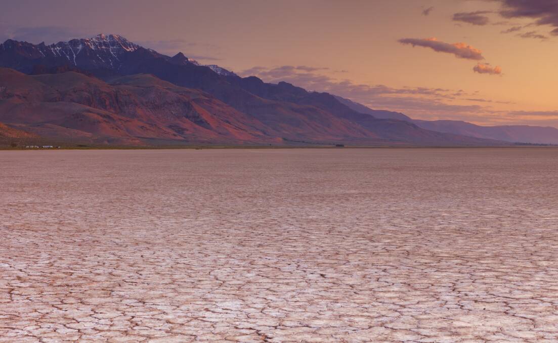 The Alvord Desert. The Alvord Desert.