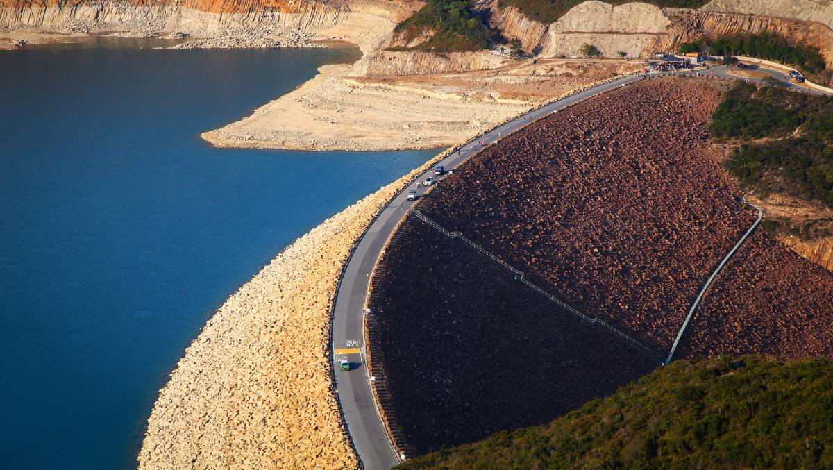East Dam of the High Island Reservoir in Hong Kong. Picture by Tugo Cheng East Dam of the High Island Reservoir in Hong Kong. Picture by Tugo Cheng