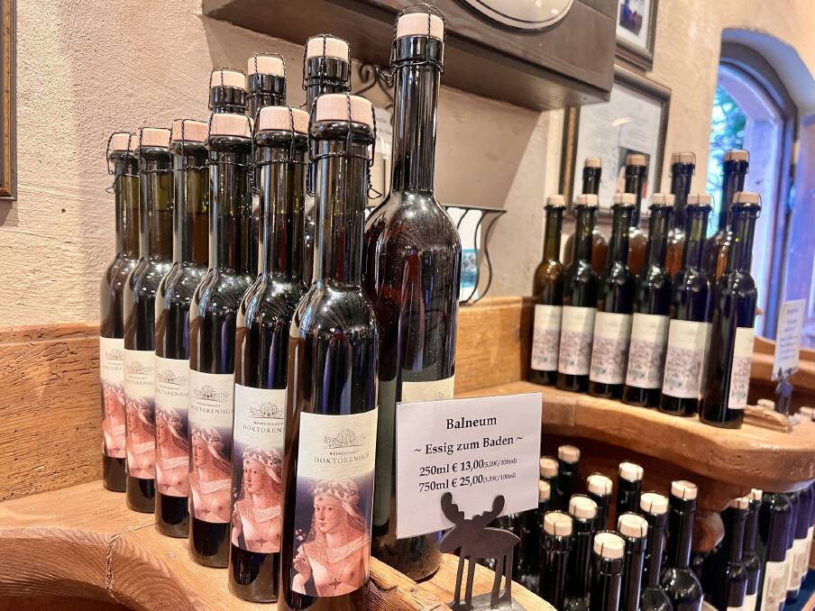Bottles of German vinegar. Picture by Kristie Kellahan