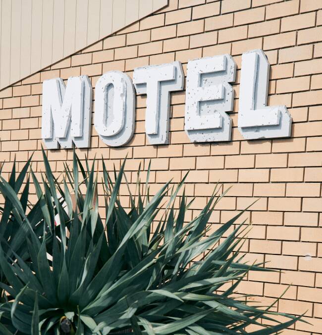 The motel's exterior. The motel's exterior.