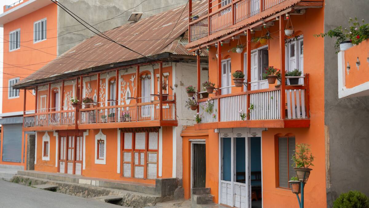 The orange city of Dhankuta.