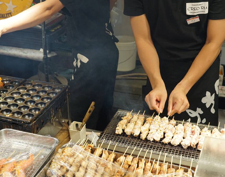 Food prepared fresh. Picture: InsideJapan Food prepared fresh. Picture: InsideJapan