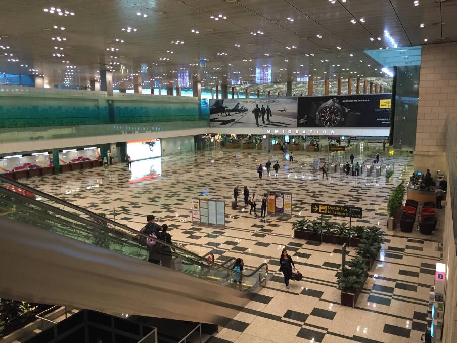 The highly awarded Singapore airport. Picture: Unsplash The highly awarded Singapore airport. Picture: Unsplash