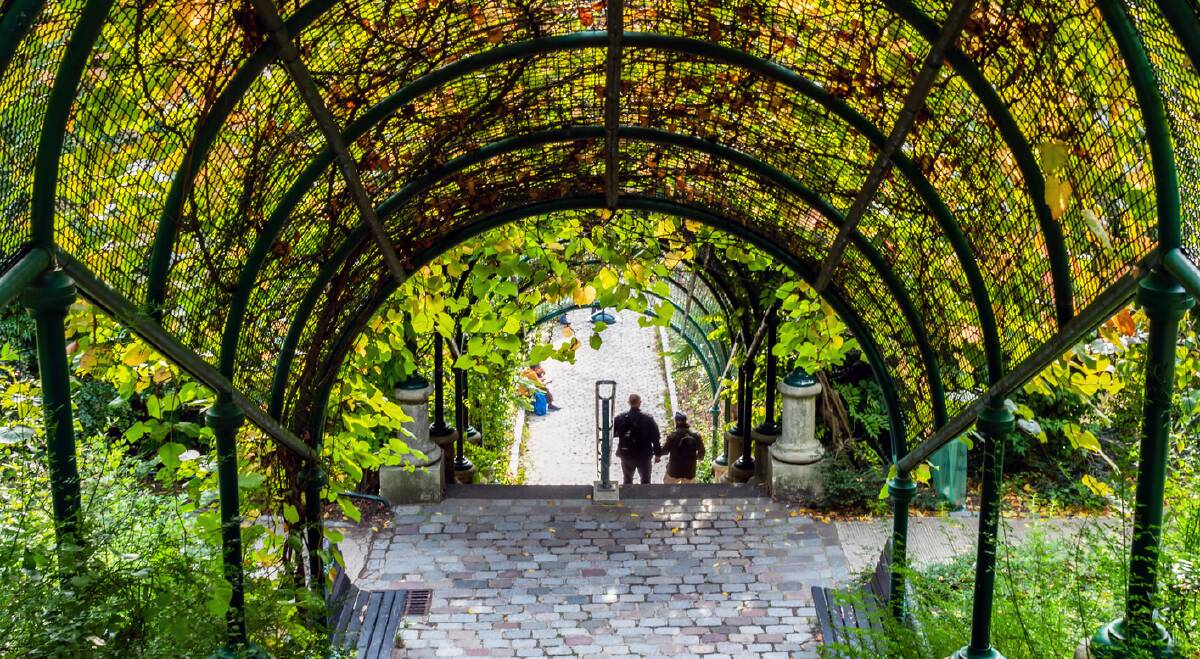 Parc de Belleville, Paris' highest park. Picture: Getty Images Parc de Belleville, Paris' highest park. Picture: Getty Images
