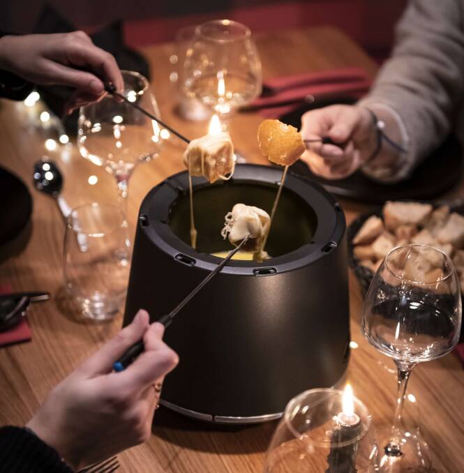 Fondue at Grand Massif Club Med. Fondue at Grand Massif Club Med.