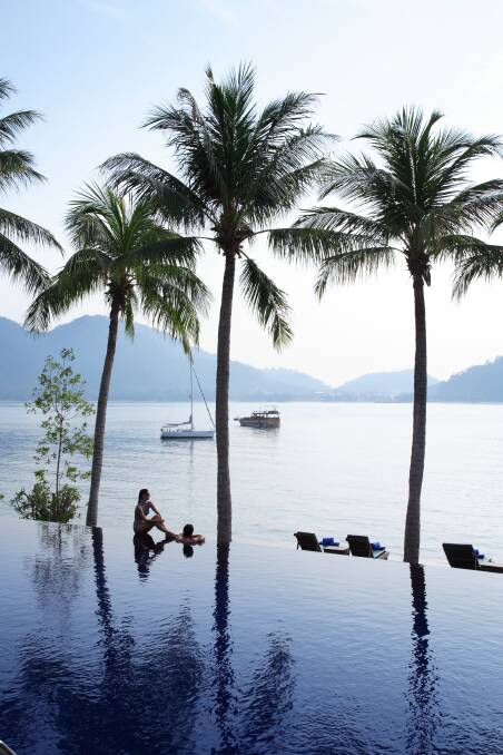 Royal Bay infinity pool at Pangkor Laut Resort. Royal Bay infinity pool at Pangkor Laut Resort.