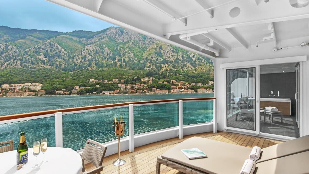 Seabourn balcony suite. 