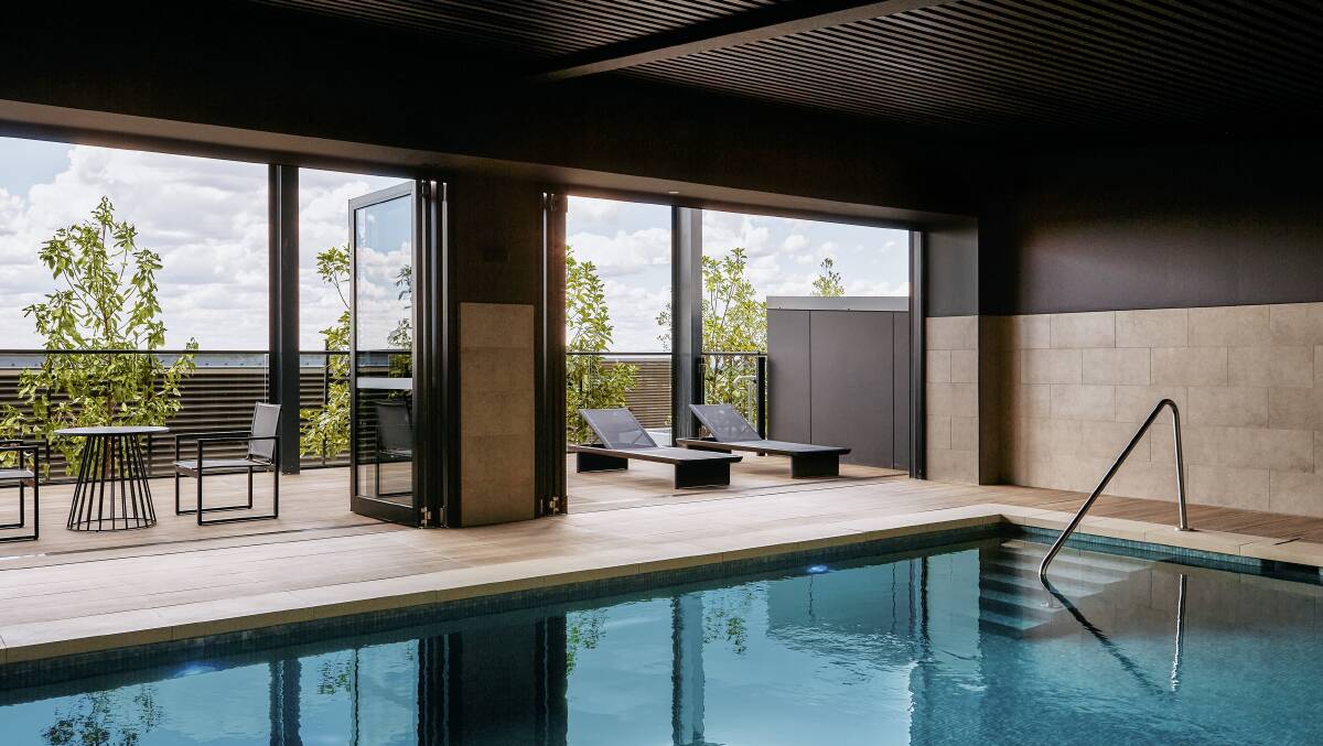 The swimming pool. The swimming pool.