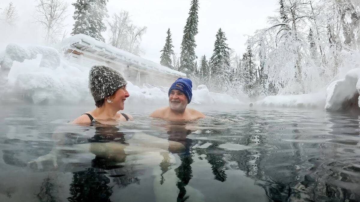 Liard hot springs. Liard hot springs.