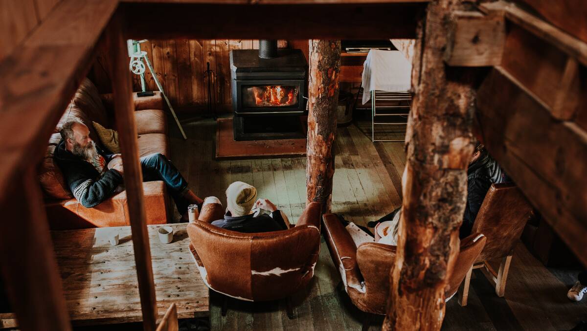 The retreat's warm interiors.