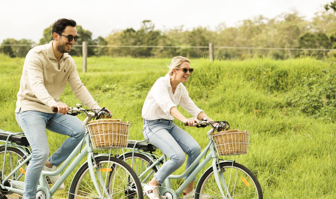 Guests can use e-bikes to explore the area.
