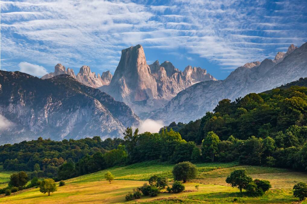 Picos de Europe mountains. Picos de Europe mountains.