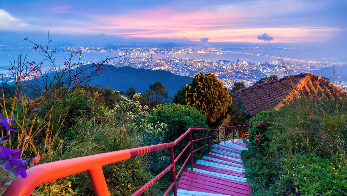 View of George Town from Penang Hill. Picture: Getty Images View of George Town from Penang Hill. Picture: Getty Images