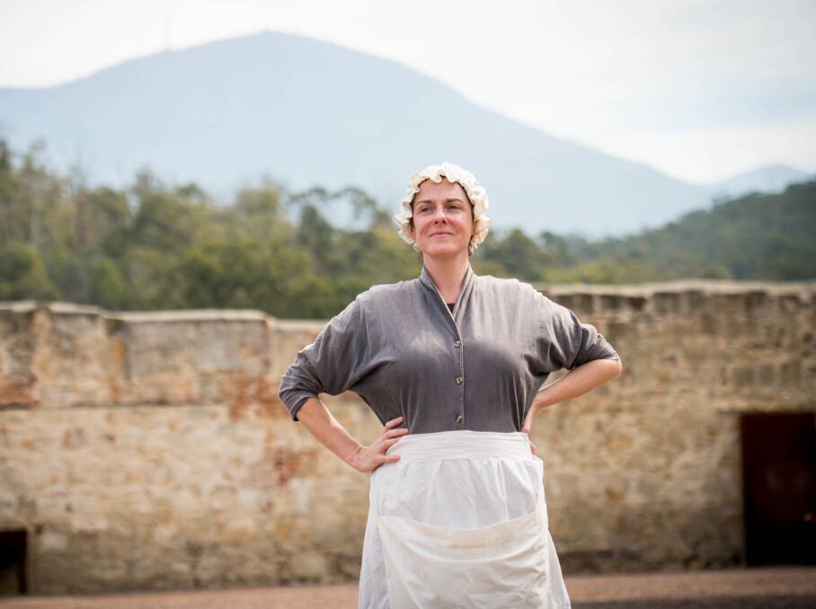 Actor Karissa Lane-Irons at the Cascades Female Factory. Picture: Alastair Bett Actor Karissa Lane-Irons at the Cascades Female Factory. Picture: Alastair Bett