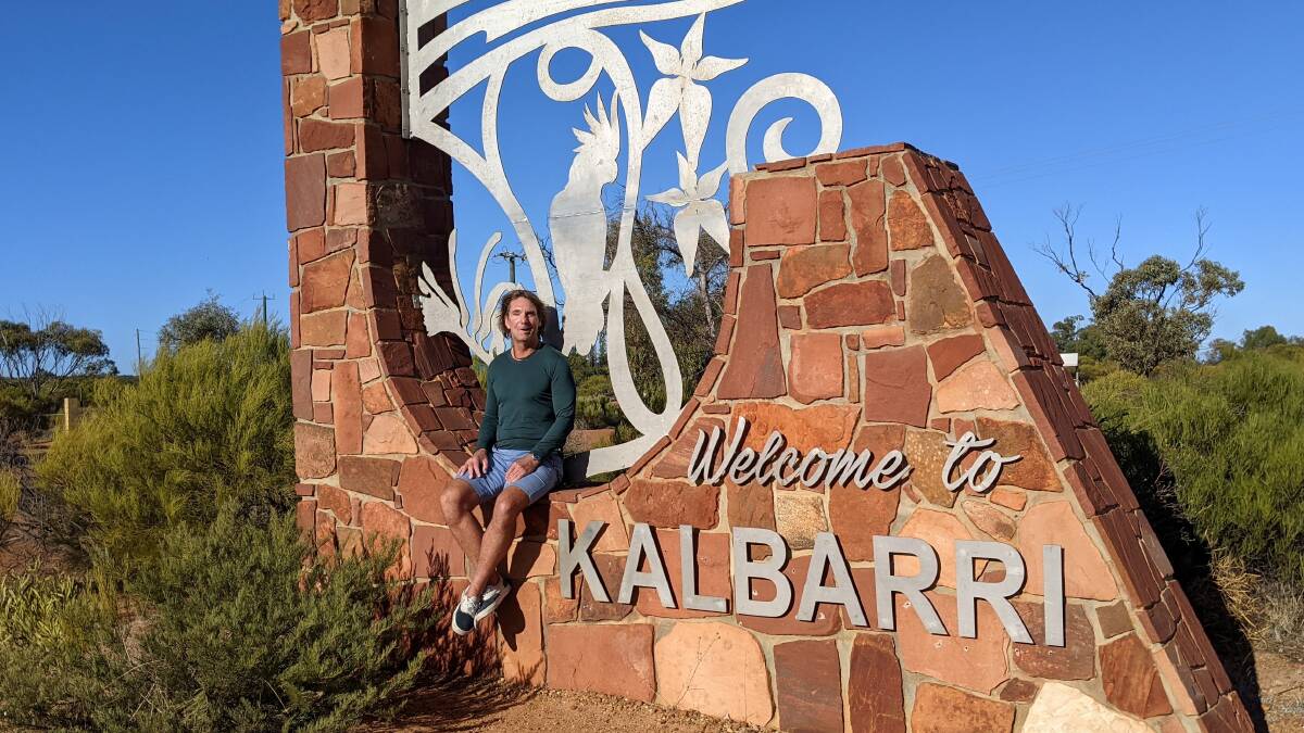 The writer at Kalbarri. The writer at Kalbarri.