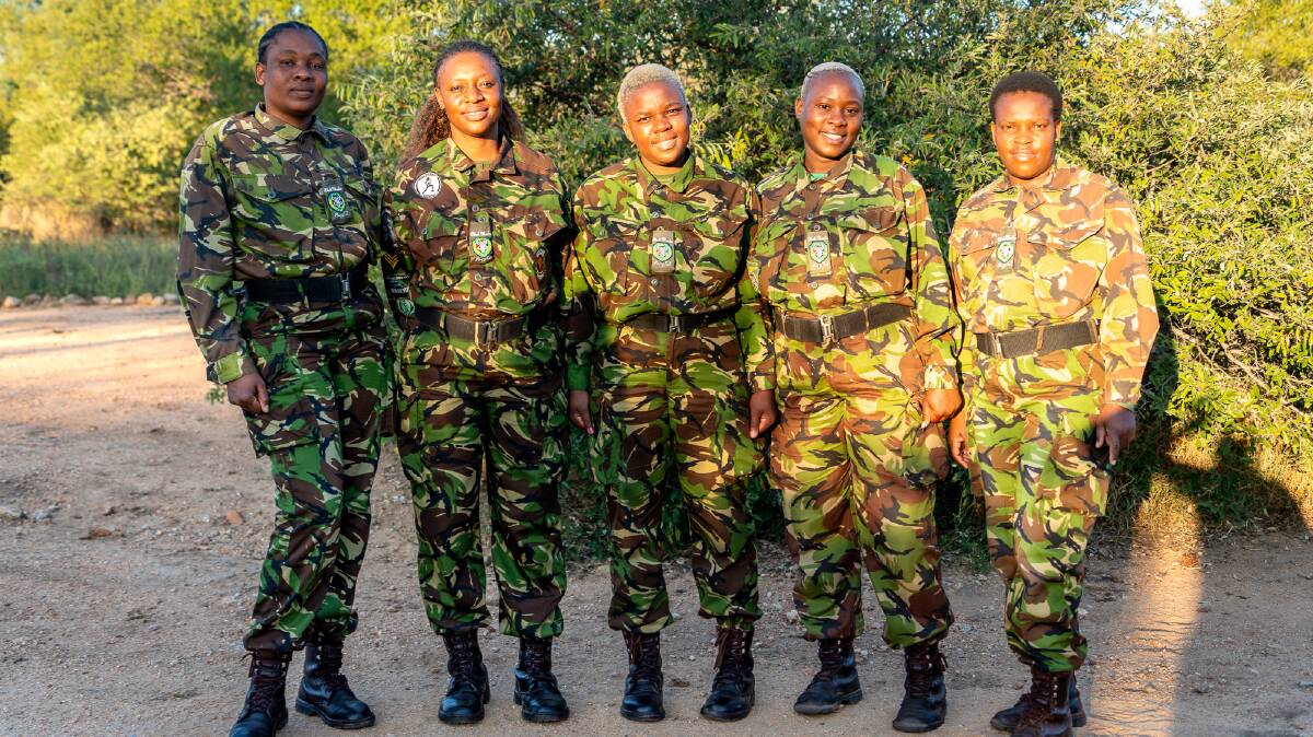The Black Mambas, the all-female anti-poaching group in South Africa's Kruger National Park. Picture by Michael Turtle