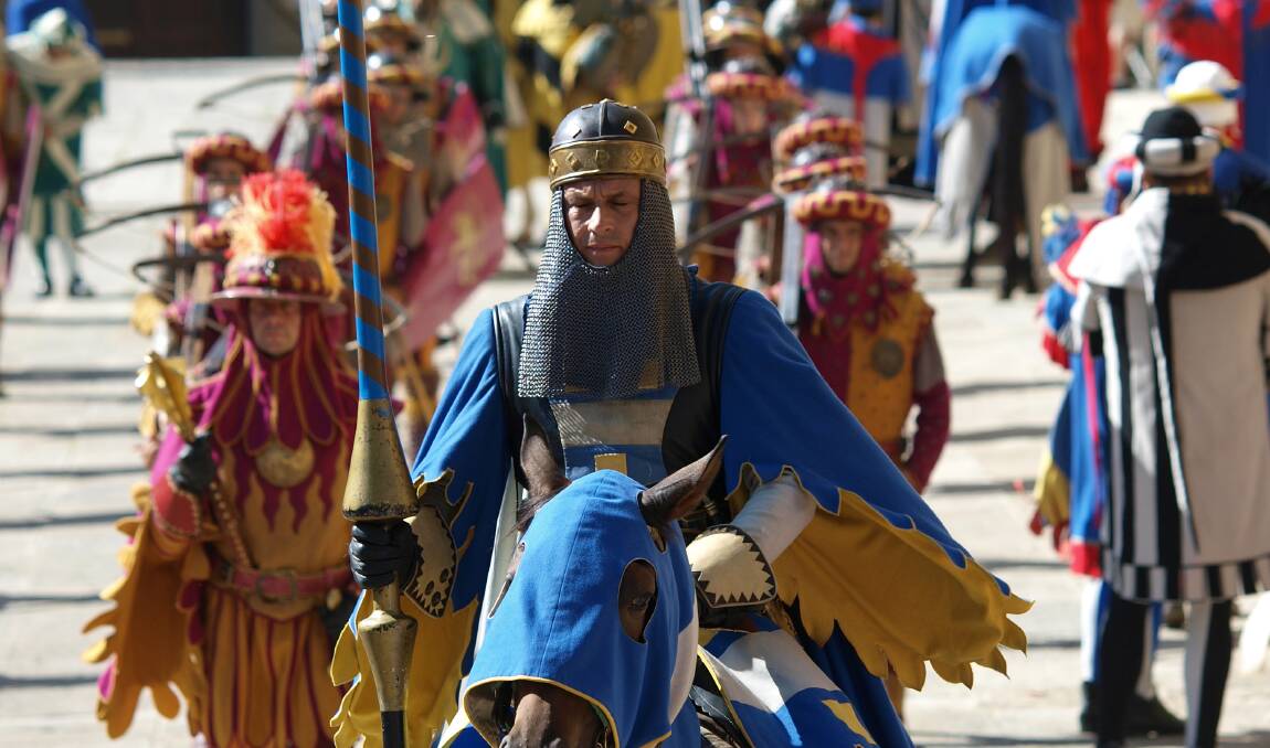 Let the jousting begin in Arezzo. Let the jousting begin in Arezzo.