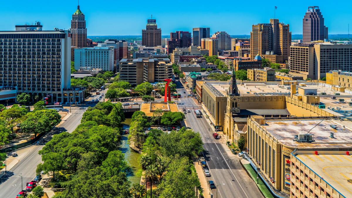 San Antonio skyline.