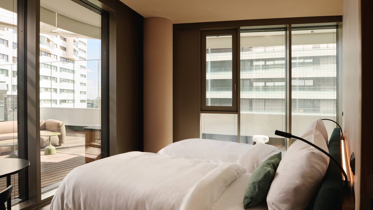 Inside one of the apartments.