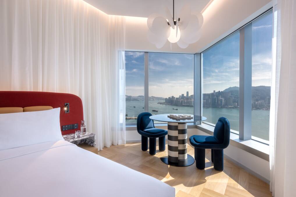 A harbour-view room. A harbour-view room.