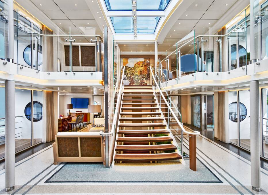 Atrium inside a Viking Longship. Atrium inside a Viking Longship.