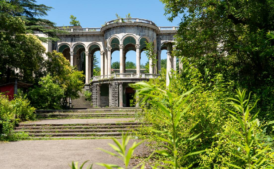 An abandoned Soviet resort at Tskaltubo. Picture by Michael Turtle