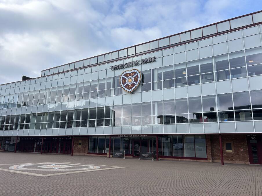 The facade of the hotel.