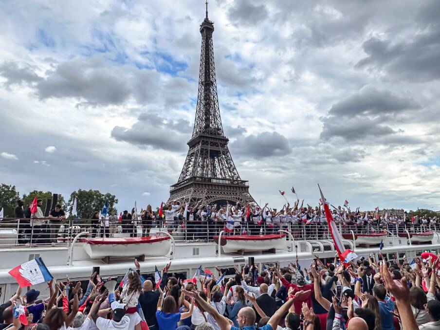 One year out, Paris celebrates. One year out, Paris celebrates.