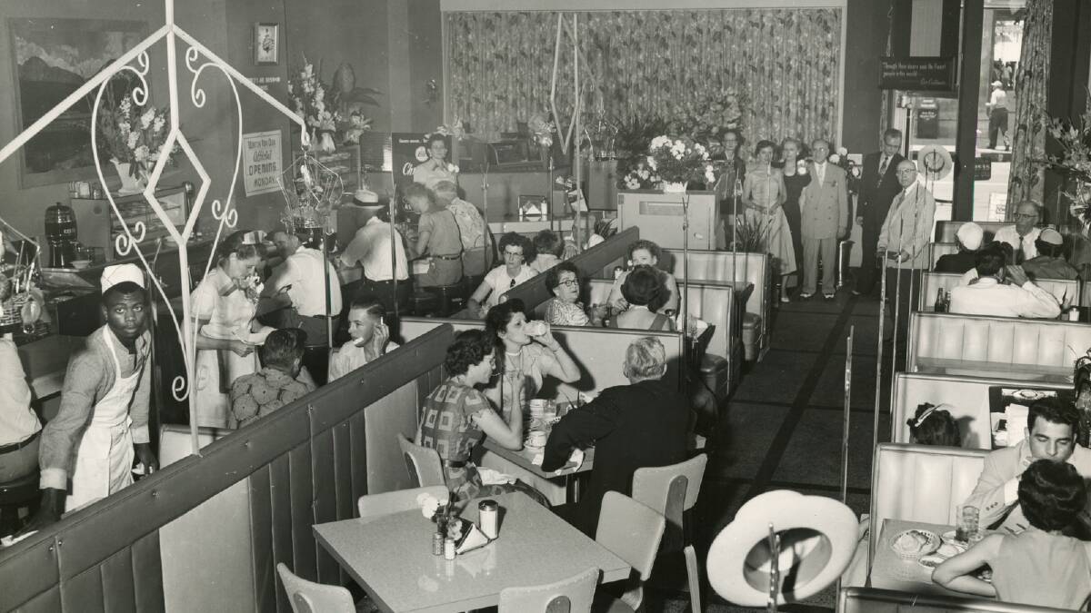 Dining in the good old days. Dining in the good old days.