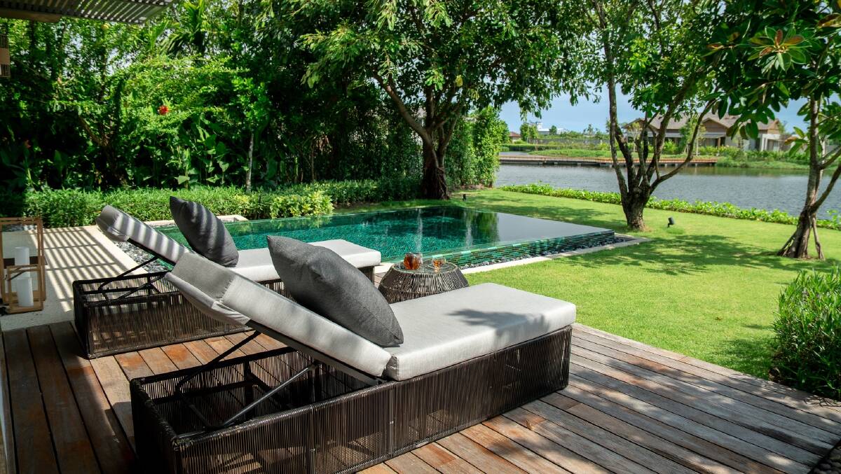 A pool villa.