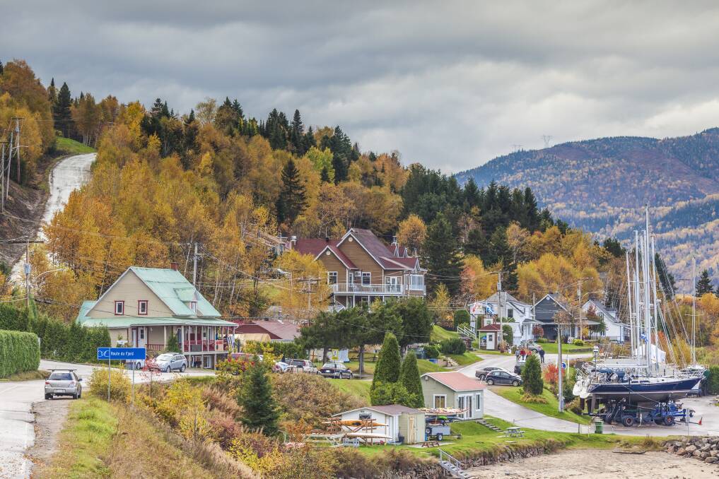 The village of L'Anse-Saint-Jean. The village of L'Anse-Saint-Jean.