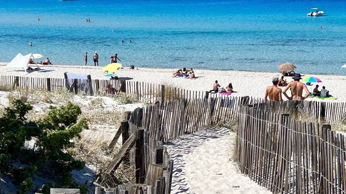 Overlooking Saleccia Beach. Picture: Susan Gough Henly Overlooking Saleccia Beach. Picture: Susan Gough Henly