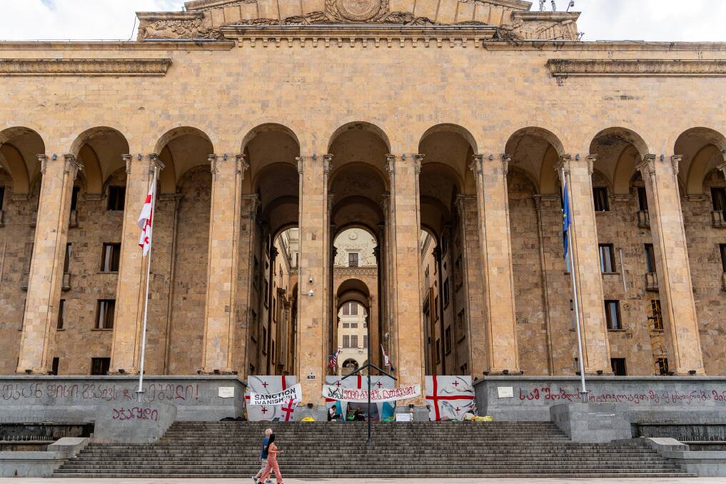 The Georgian Parliament Building in Tbilisi. Picture by Michael Turtle