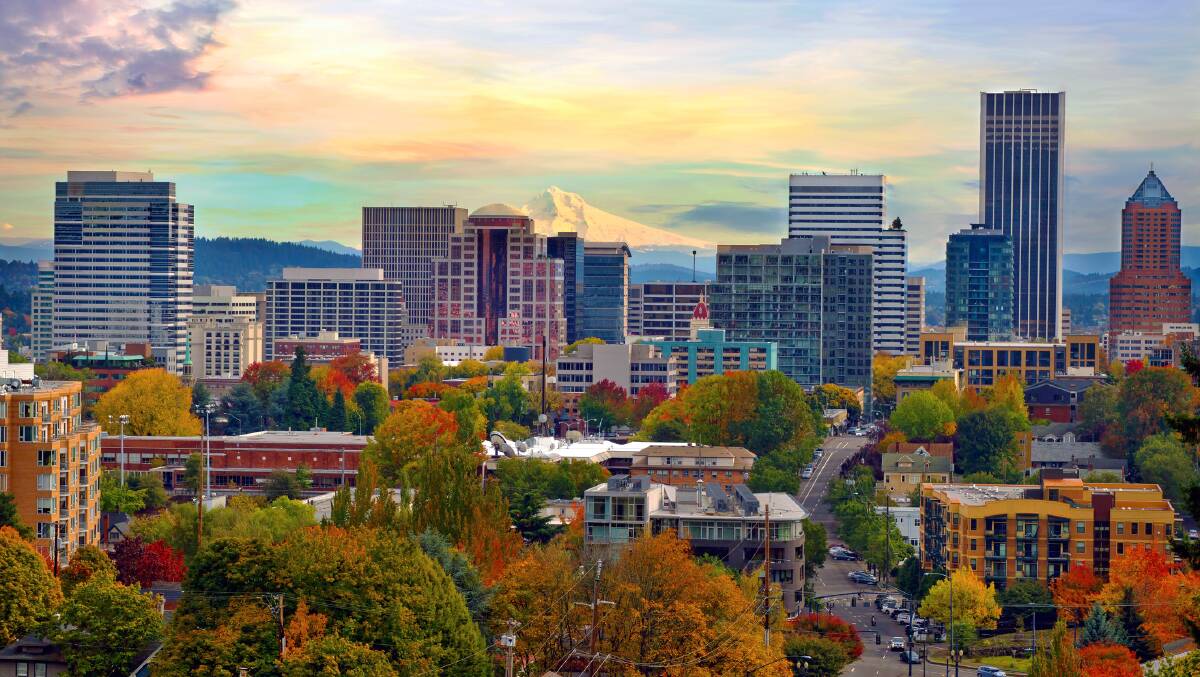 Downtown Portland.