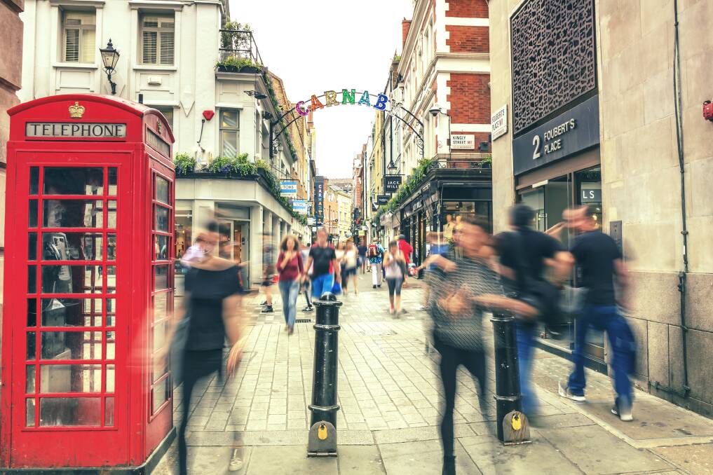Carnaby Street in London. Picture: Getty Images Carnaby Street in London. Picture: Getty Images