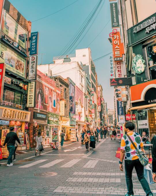 Seoul's Myeongdong district. Picture: Unsplash