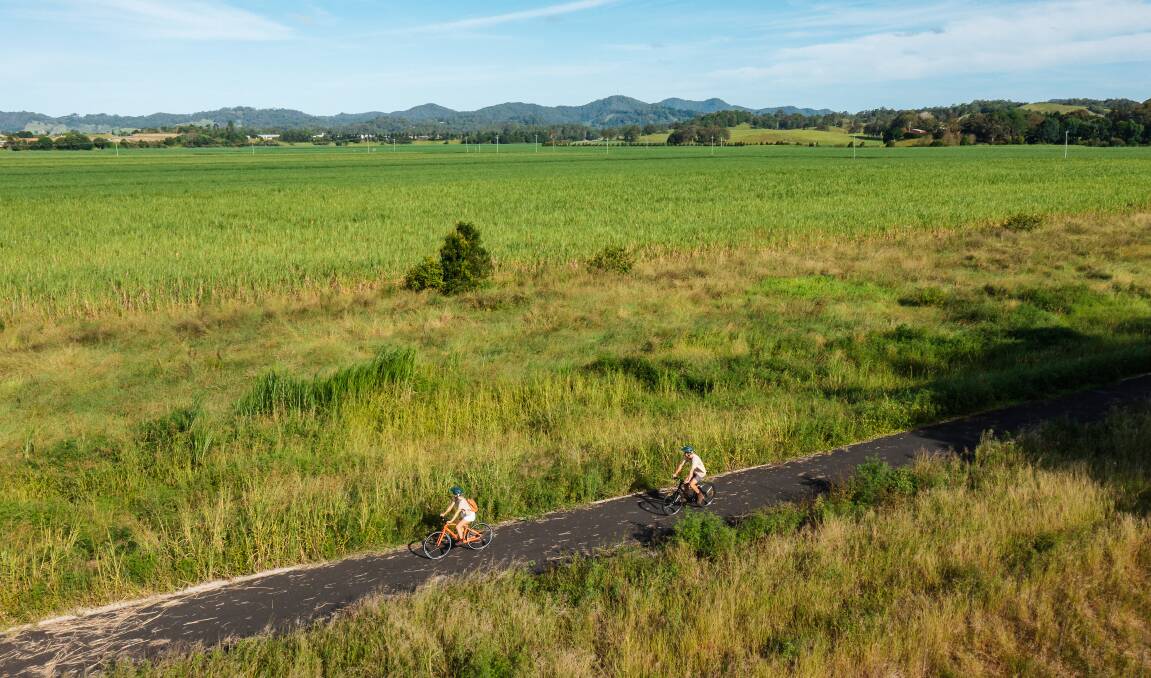 There are few hills on the rail trail.