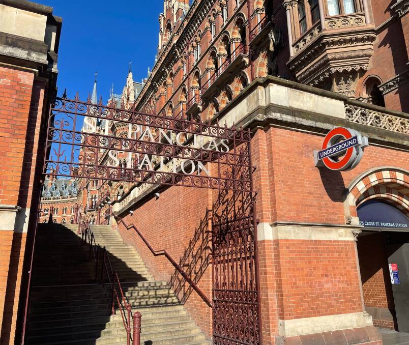 St Pancras Station.
