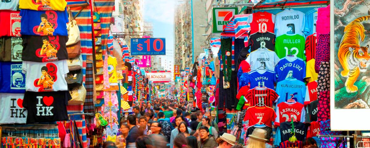 Ladies Market in Mongkok.